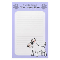 Cartoon Bull Terrier Personalized Stationery