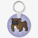 Cartoon Bulldog keychain