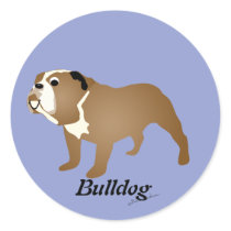 Cartoon Bulldog Sticker