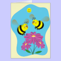 Cartoon Bumble Bees cards