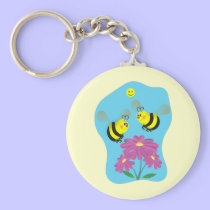 Cartoon Bumble Bees keychains