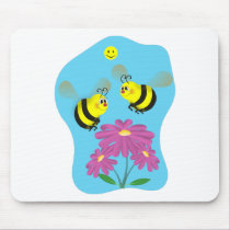 Cartoon Bumble Bees mousepads