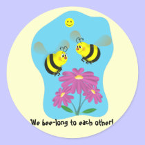 Cartoon Bumble Bees stickers