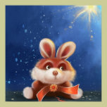 cartoon bunny painting Poster posters