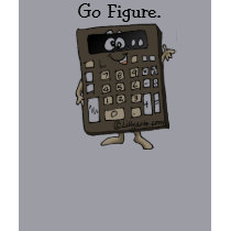 Cartoon Calculator T-shirt Apparel