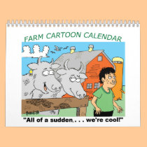 CARTOON CALENDAR FOR FARMERS & FARMING COMMUNITY by agriculture_gifts CARTOON CALENDAR FOR FARMERS & FARMING COMMUNITY