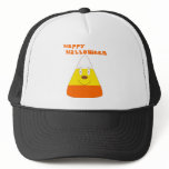 Cartoon candy corn: Happy Halloween hats