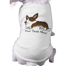 Cartoon Cardigan Welsh Corgi Dog T Shirt