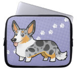 Cartoon Cardigan Welsh Corgi Computer Sleeves