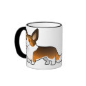 Cartoon Cardigan Welsh Corgi mug