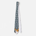 Cartoon Cardigan Welsh Corgi tie