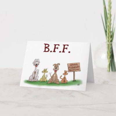  Cartoons on Cartoon Cards  Best Friends Forever From Zazzle Com