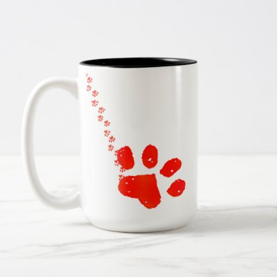 Cartoon Cat Love Heart Custom Mug by zooogle. Who makes YOUR fur purr?
