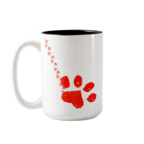 Cartoon Cat Love Heart Custom Mug by zooogle Cartoon Cat Love Heart Custom Mug
