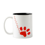 Cartoon Cat Love Heart Custom Mug