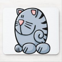 Cartoon Cat Mouse Pad