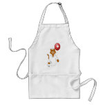 Cartoon Cat Nurse with Balloon aprons