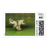 cartoon cat stamp