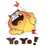 Cartoon Cat YOYO Tee | Cute Cartoon YOYO Tshirt Cartoon Cat YOYO Tee | Cute Cartoon YOYO Tshirt