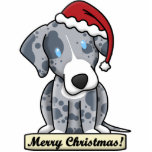 Cartoon Catahoula Leopard Dog Christmas Ornament