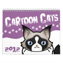 Cartoon Cats 2012 (design your own!) Wall Calendar