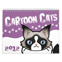 Cartoon Cats 2012 (design your own!) Wall Calendar