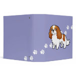Cartoon Cavalier King Charles Spaniel binders