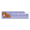 Cartoon Cavalier King Charles Spaniel bumpersticker