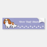 Cartoon Cavalier King Charles Spaniel Bumper Sticker