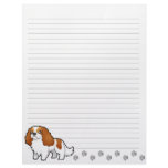 Cartoon Cavalier King Charles Spaniel Custom Letterhead
