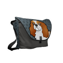 Cartoon Cavalier King Charles Spaniel Commuter Bag