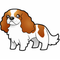 Cartoon Cavalier King Charles Spaniel Photo Cut Out