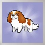 Cartoon Cavalier King Charles Spaniel Posters