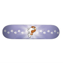 Cartoon Cavalier King Charles Spaniel Skate Boards