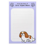 Cartoon Cavalier King Charles Spaniel Personalized Stationery