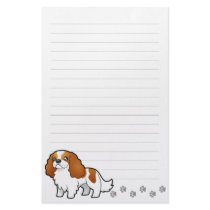 Cartoon Cavalier King Charles Spaniel Personalized Stationery