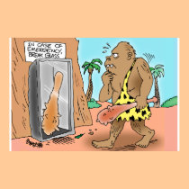CARTOON CAVEMAN POSTER posters