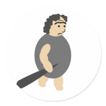 Cartoon Caveman Sticker