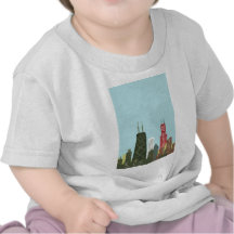 Cartoon Chicago T Shirts
