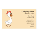 Cartoon Chicken. business cards