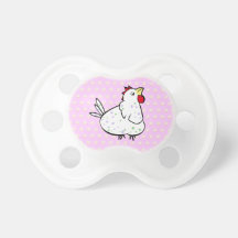 Cartoon Chicken Girls Pacifier