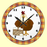 Cartoon Chicken kitchen wall clock wall clocks