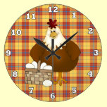 Cartoon Chicken kitchen wall clock wall clocks
