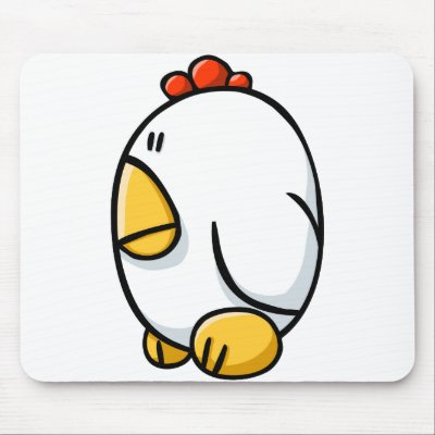 Cartoon Chicken Mouse Pad by RandomGames