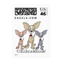 Cartoon Chihuahua 302 - 03 postage by mickeyelvis128 Cartoon Chihuahua 302 - 03 postage