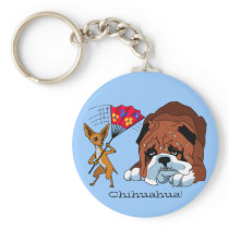 Cartoon Chihuahua 725 - 3 Keychain