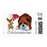 Cartoon Chihuahua 725 - 3 stamps