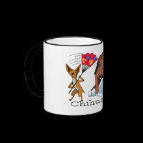 Cartoon Chihuahua 725 - 4 mugs by mickeyelvis128 Cartoon Chihuahua 725 - 4 mugs