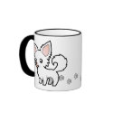 Cartoon Chihuahua (long coat) mug
