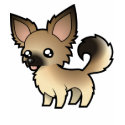 Cartoon Chihuahua (long coat) shirt